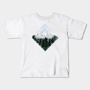 Forest and Mountains Landscape Kids T-Shirt